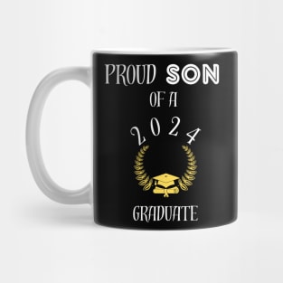 proud son of a 2024 graduate - proud son of a class of 2024 senior graduate graduation day Mug